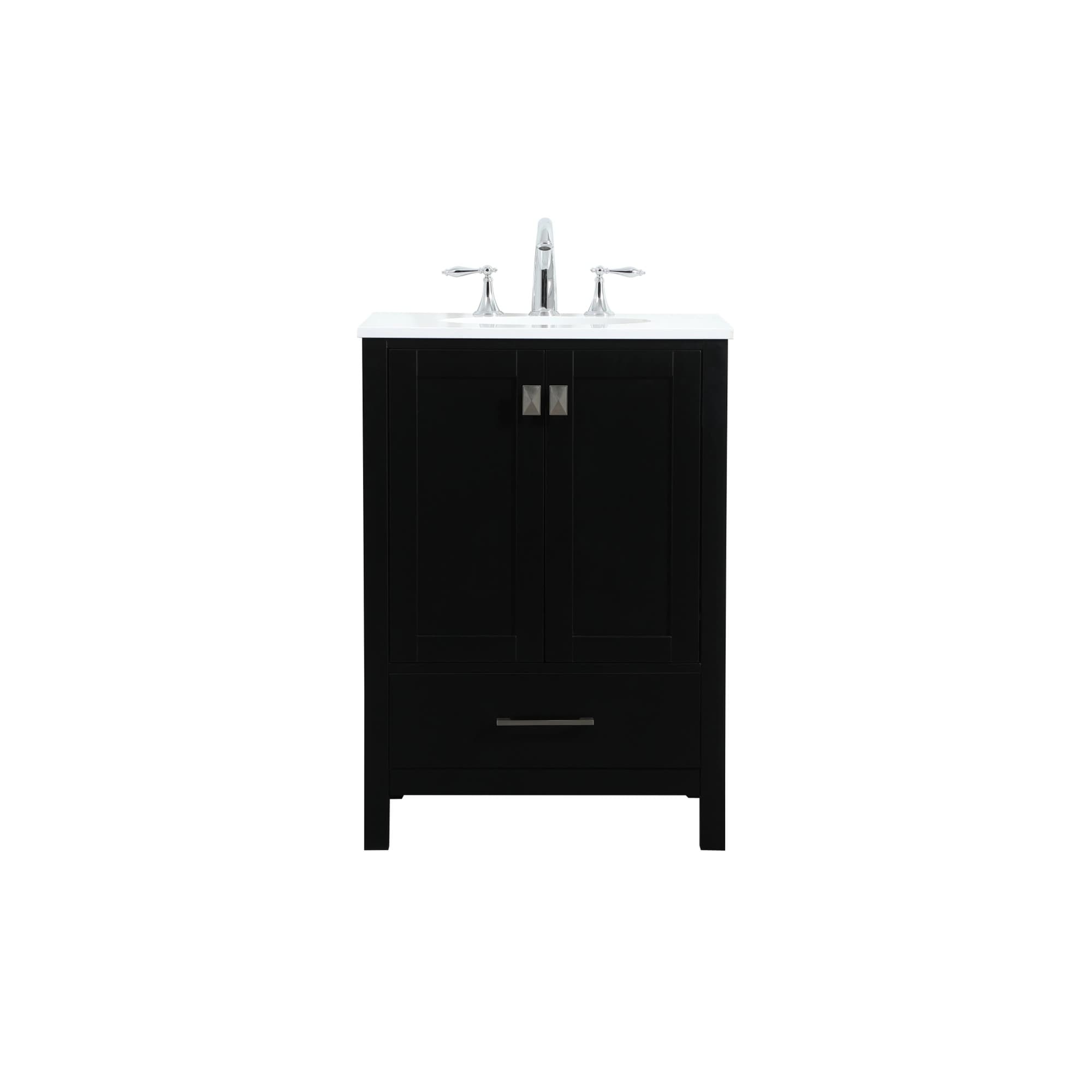 Elegant Lighting VF18824 Irene 24" Free Standing Single Basin Vanity