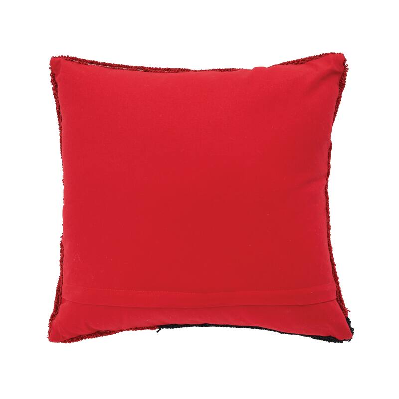 Lab & Wreath Hooked Throw Pillow