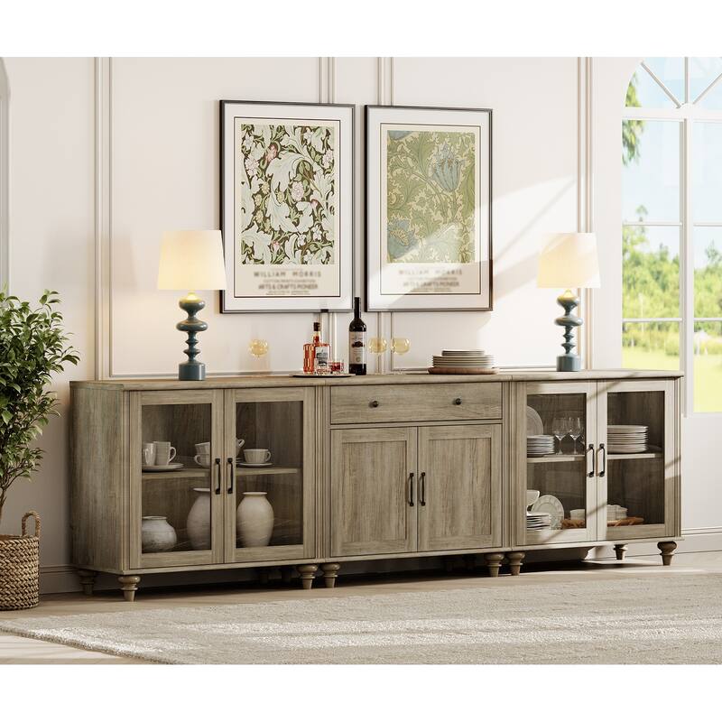 Sideboard Buffet Cabinets with Doors and Drawer