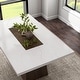 preview thumbnail 2 of 9, Furniture of America Evangeline Modern Dark Walnut Genuine Marble Top 70-inch Dining Table