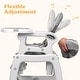 preview thumbnail 13 of 19, 5 in 1 Baby High Chair, Convertible Toddler Table Chair Set, Rocking Chair, Multi-Function Seat w/ Wheels, Adjustable Seat Back
