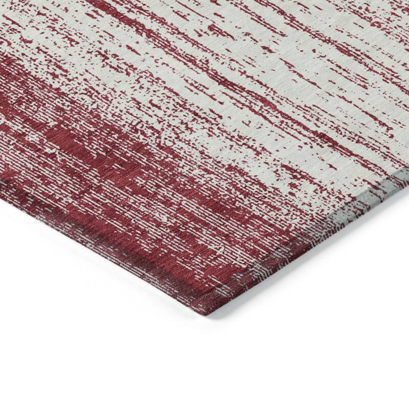 HomeRoots Striped Transitional Rectangle Outdoor Rug