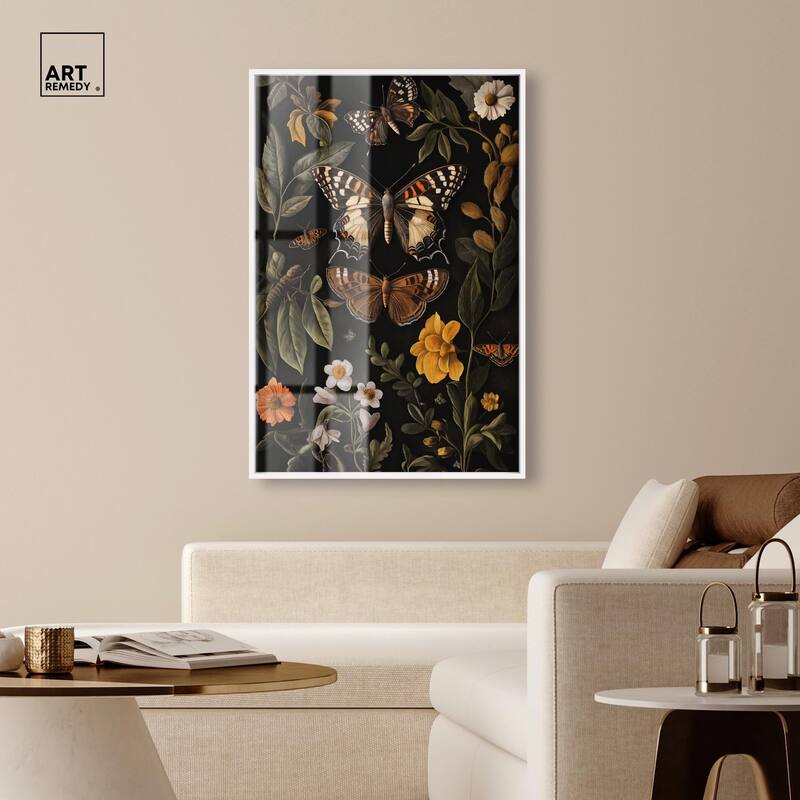 Winged Visitors I Shadowbox by Art Remedy