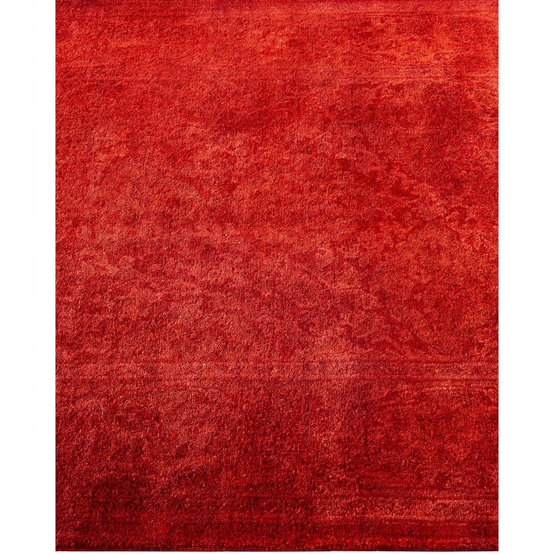 Contemporary Overdyed Wool Hand Knotted Runner - 2' 7" x 7' 10"