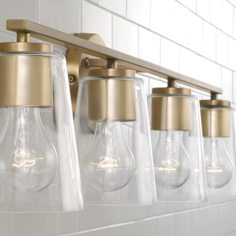 Portman 4-light Bath/ Vanity Fixture w/ Clear Glass