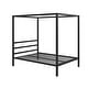 preview thumbnail 13 of 18, Avenue Greene Gia Metal Canopy Bed Black - Full