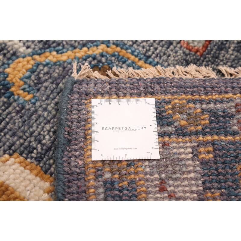 ECARPETGALLERY Hand-knotted Jules Serapi Navy Wool Rug - 6'0 x 8'11