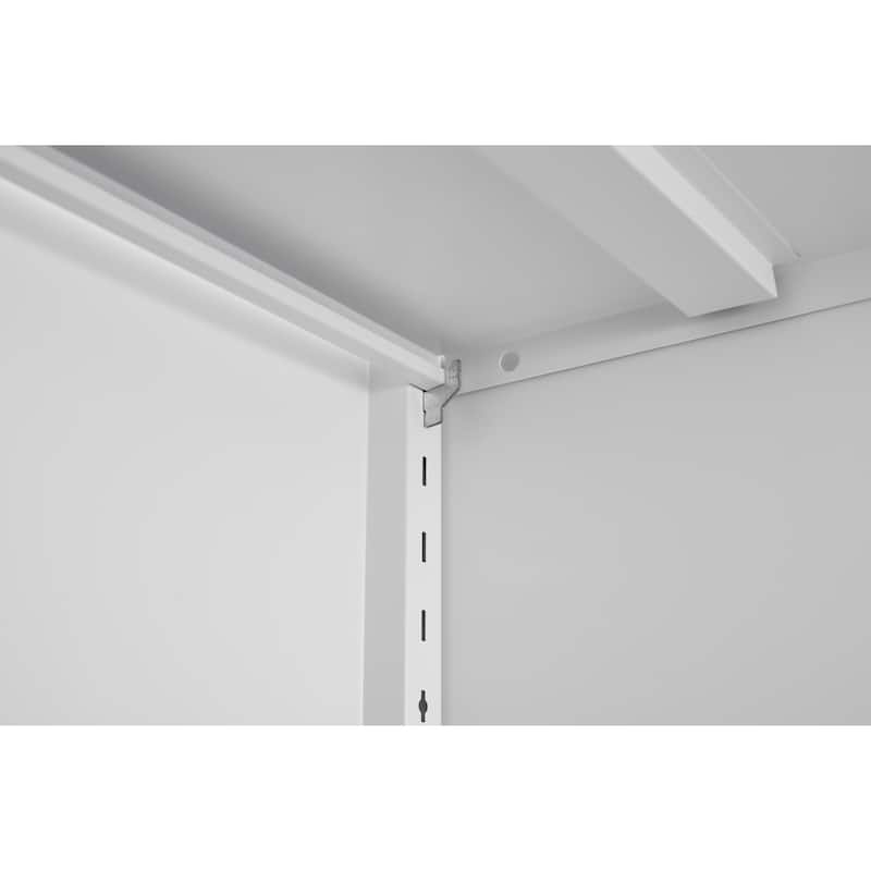 2 Doors Metal Storage Cabinet Kitchen Pantry Cabinet With Adjustable Shelves all Steel Cabinet Locker