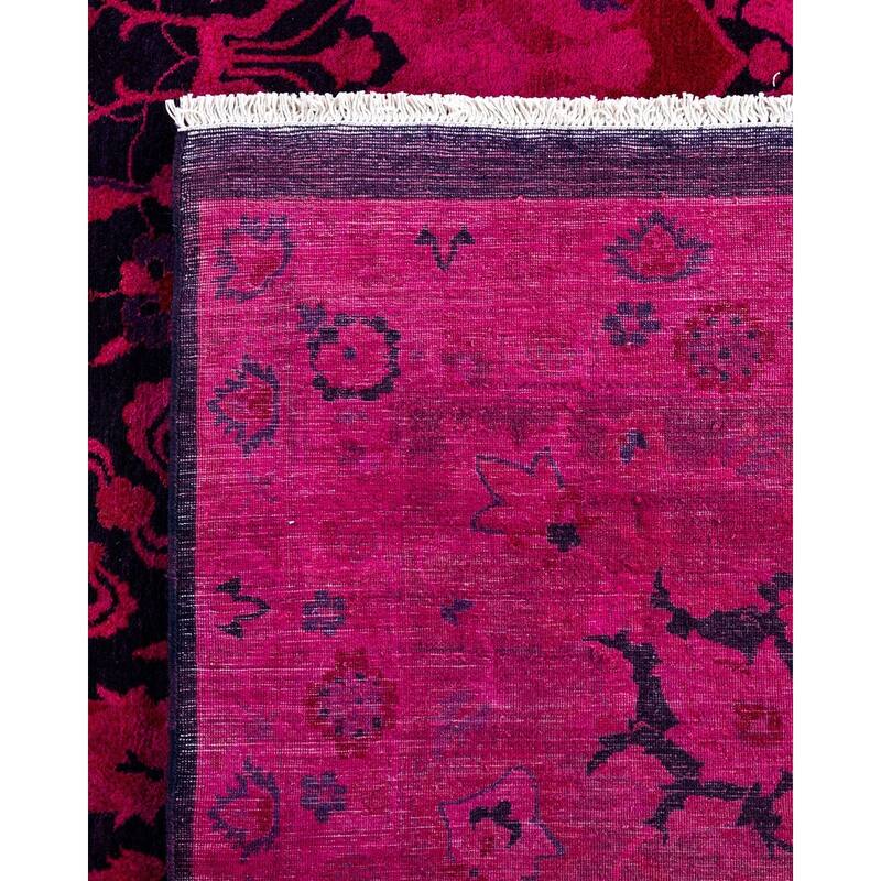 Fine Vibrance One-of-a-Kind Hand-Knotted Area Rug - Pink, 9' 1" x 11' 10" - 9' 1" x 11' 10"