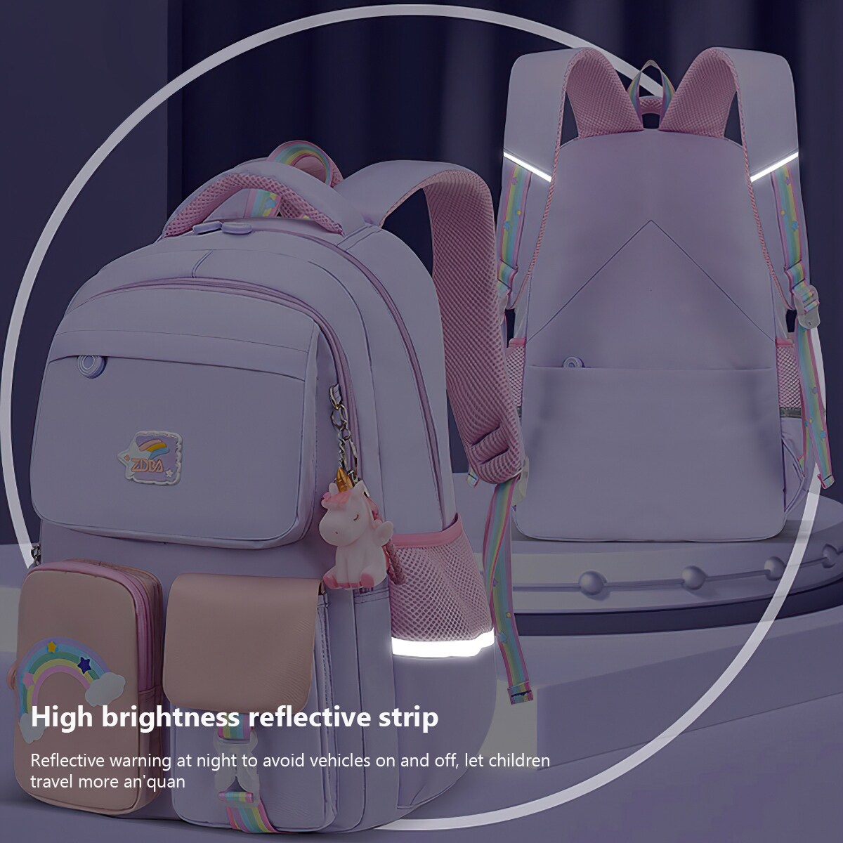 Multipurpose Children s Unicorn Backpack Laptop Bag with Padded