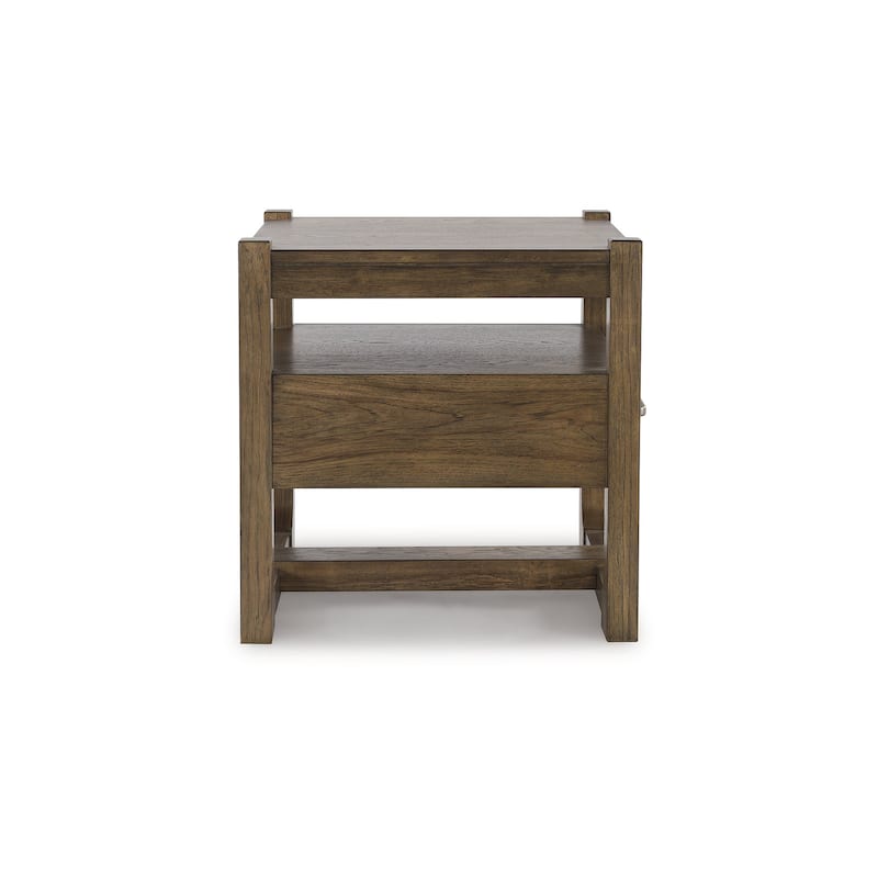 Signature Design by Ashley Cabalynn Light Brown End Table - 24"W x 24"D x 24"H