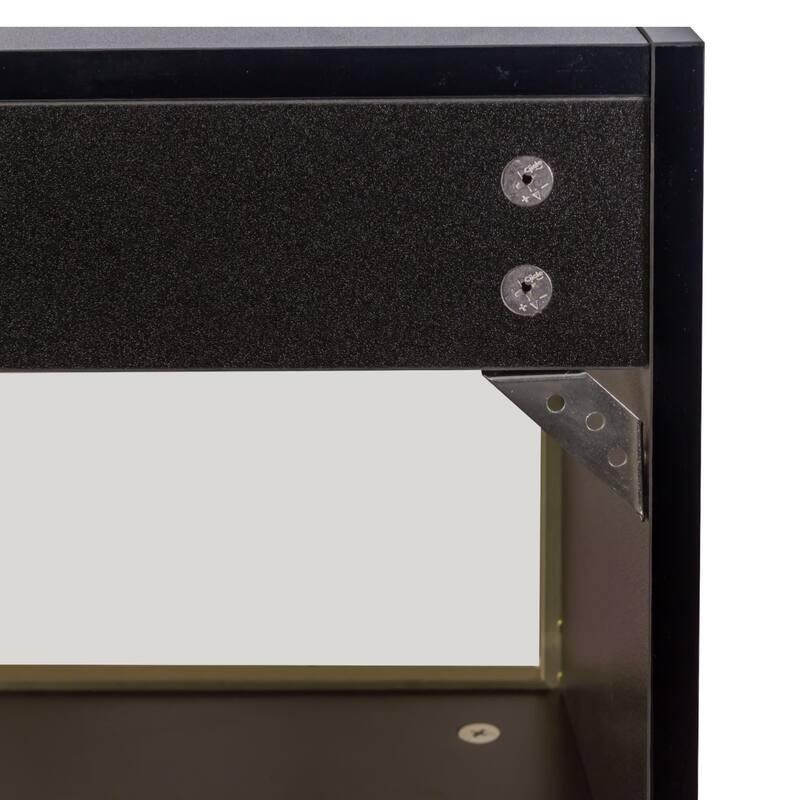 Large-Capacity Spice Rack Wall Mounted Storage Cabinet, Black Hanging Kitchen Pantry with Up-Flip Door