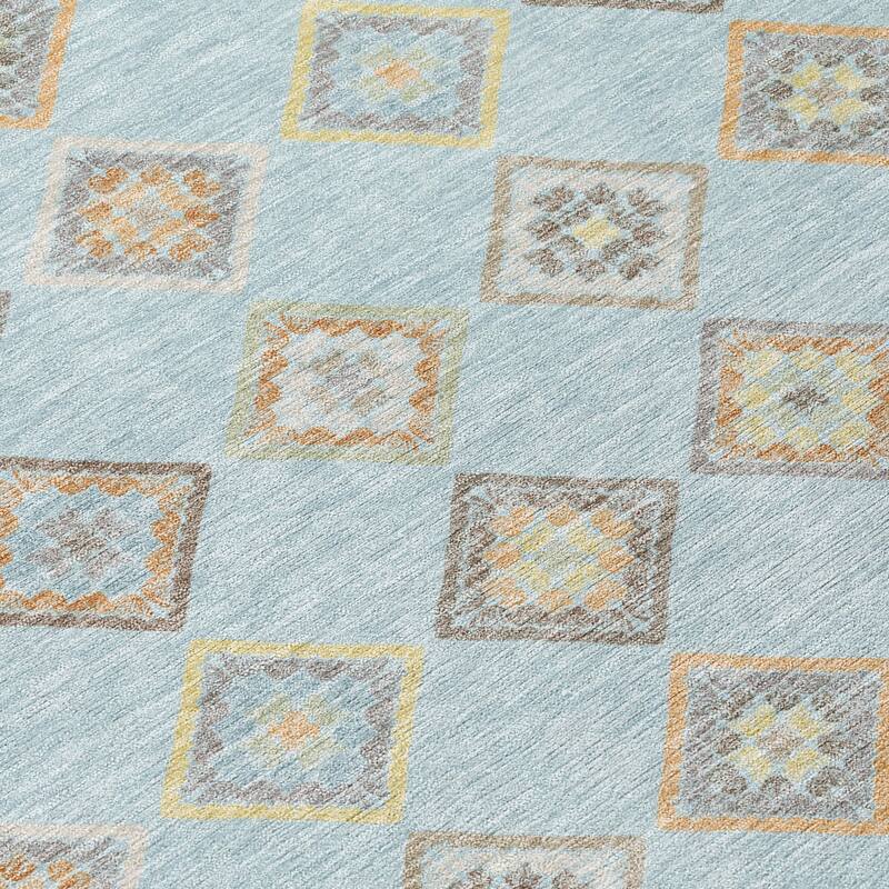 Machine Washable Indoor/ Outdoor Global Flagler Chantille Rug