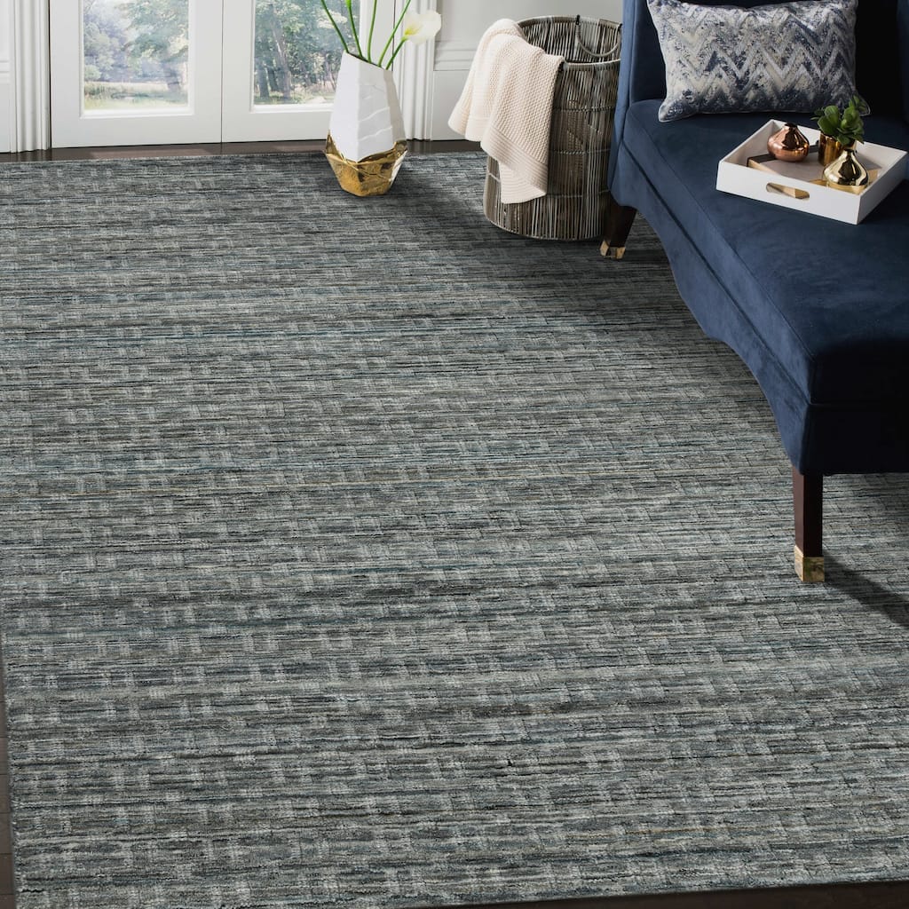 Houston Aliya Transitional Geometric Hand-Woven Area Rug