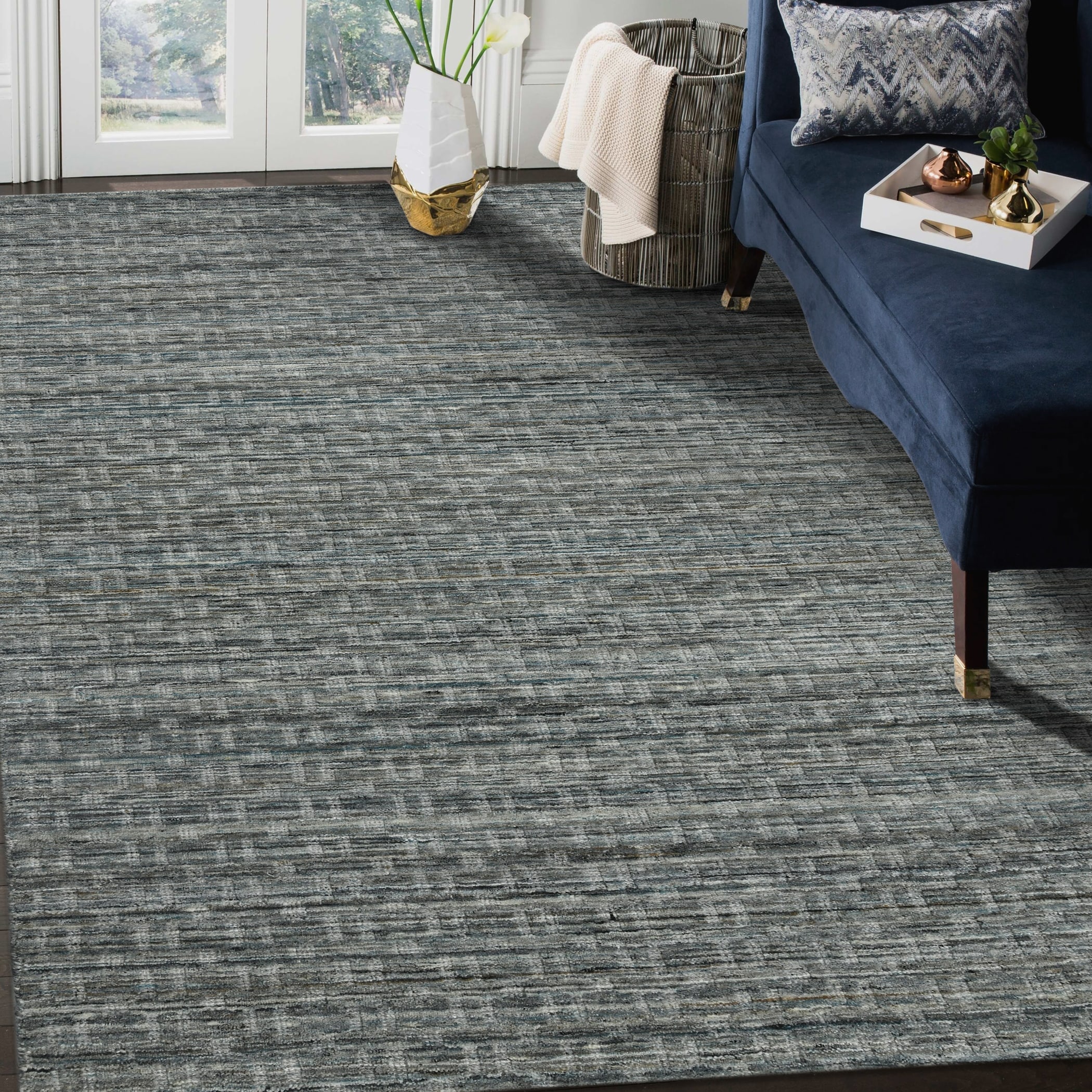 Houston Aliya Transitional Geometric Hand-Woven Area Rug