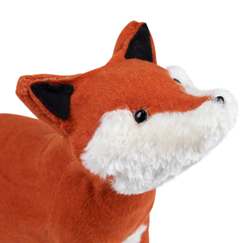 Plush Autumn Harvest Sitting Fox Figure - 15.75"