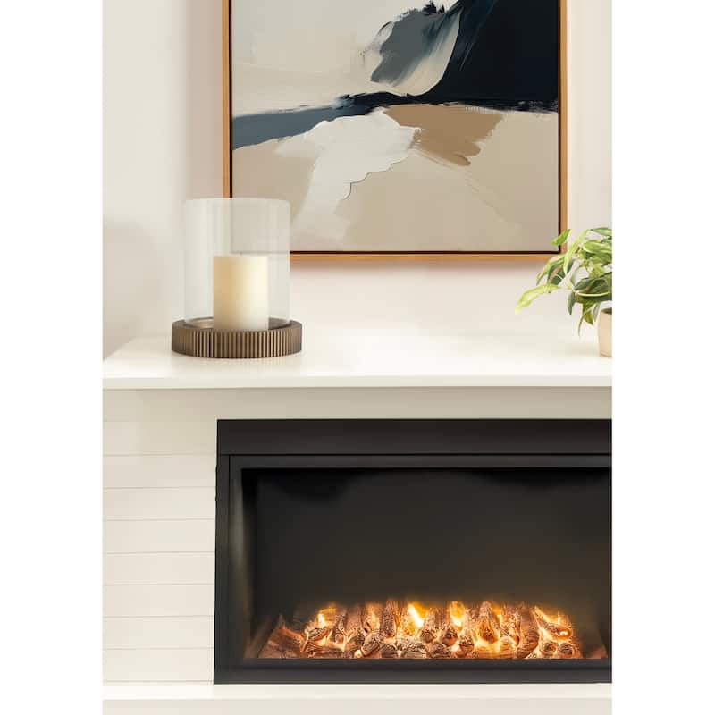 Kate and Laurel Rooks Metal Candle Holder - 10x10x11