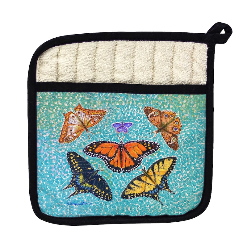 Butterfly Arrangement Pot Holder - 9x9
