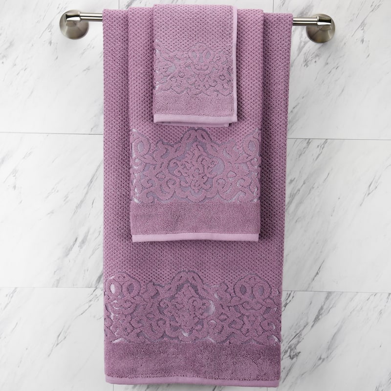 East'N Blue Galata Turkish Cotton Bath Towel Set (Set of 3) - (1 Bath Towel, 1 Hand Towel, 1 Washcloth)