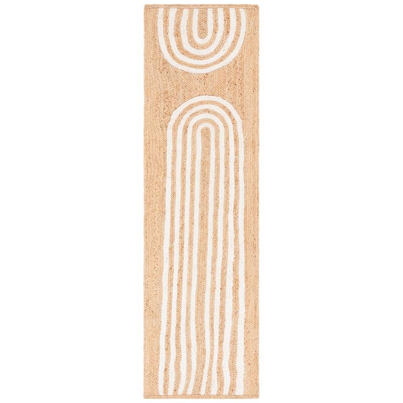 SAFAVIEH Natural Fiber Hazelle Casual Jute Rug. - 2'3" x 9' Runner - Natural/Ivory