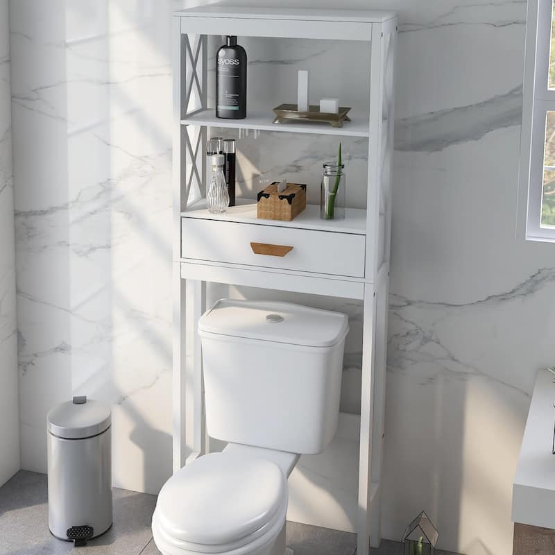 Farmhouse Storage Cabinet Above Toilet