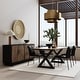 preview thumbnail 2 of 10, Anton 4-Door Sideboard Buffet by Kosas Home - 78Wx18Dx36H