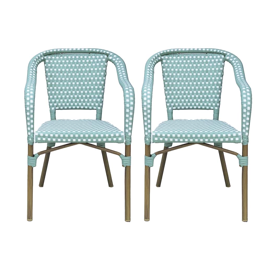 Cecil Outdoor Outdoor Bistro Chairs (Set of 2) by Christopher Knight Home