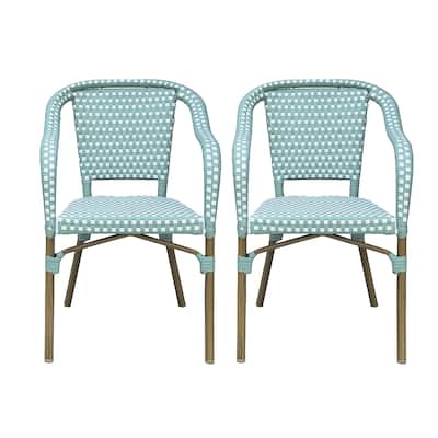 Cecil Outdoor Outdoor Bistro Chairs (Set of 2) by Christopher Knight Home