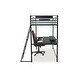 preview thumbnail 5 of 12, Signature Design by Ashley Broshard Black Twin Loft Bed with Desk