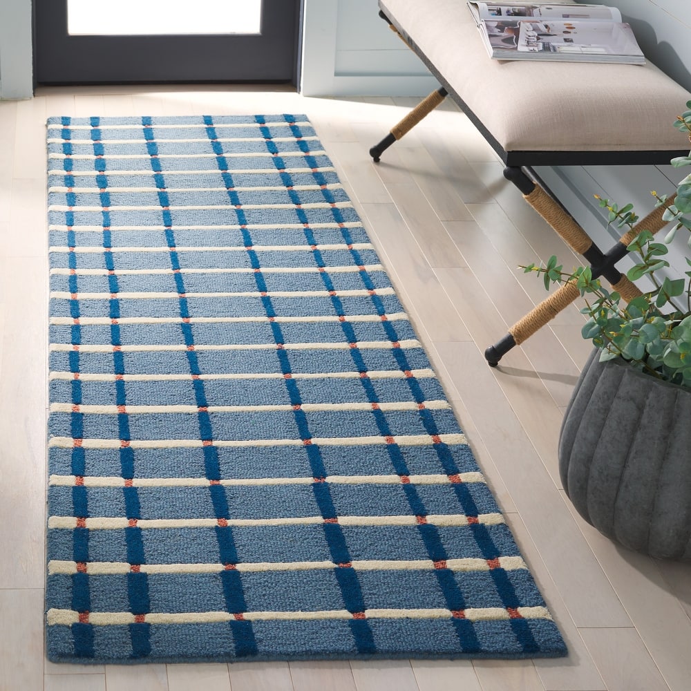 SAFAVIEH Handmade Genre Cvjatka Striped Wool Rug