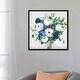 preview thumbnail 12 of 16, iCanvas "White-Blue Symphony" by Asia Jensen Framed Canvas Print