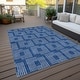 Machine Washable Indoor/ Outdoor Chantille Modern Houndstooth Rug - Bed ...