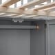 preview thumbnail 16 of 16, Full size Loft Bed with Bookshelf, Drawers, Desk and Wardrobe, Grey