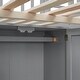 preview thumbnail 15 of 15, Multifunctional Design Loft Bed with Bookshelf, Drawers, Desk and Wardrobe, Full size, Grey