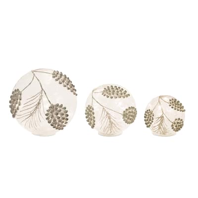 Lighted Glass Globes (Set of 3)