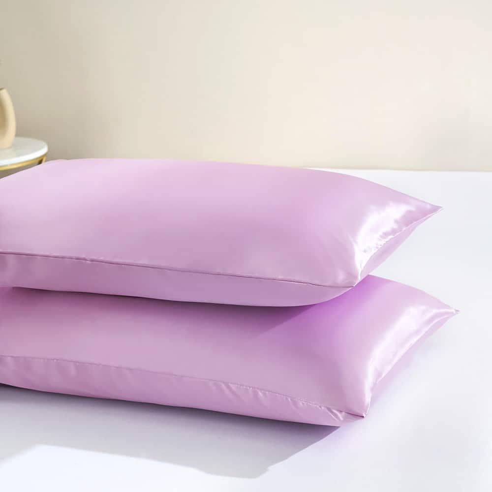 2 Pack Satin Pillowcase Silky Pillow Cases Set