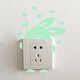 preview thumbnail 1 of 0, Walplus Peel and Stick Glow In The Dark Rabbit Wall Sticker Home Room Decor