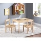 preview thumbnail 13 of 14, Olive & Opie Della 3-Piece Solid Wood Kids Table & Chair Set Natural
