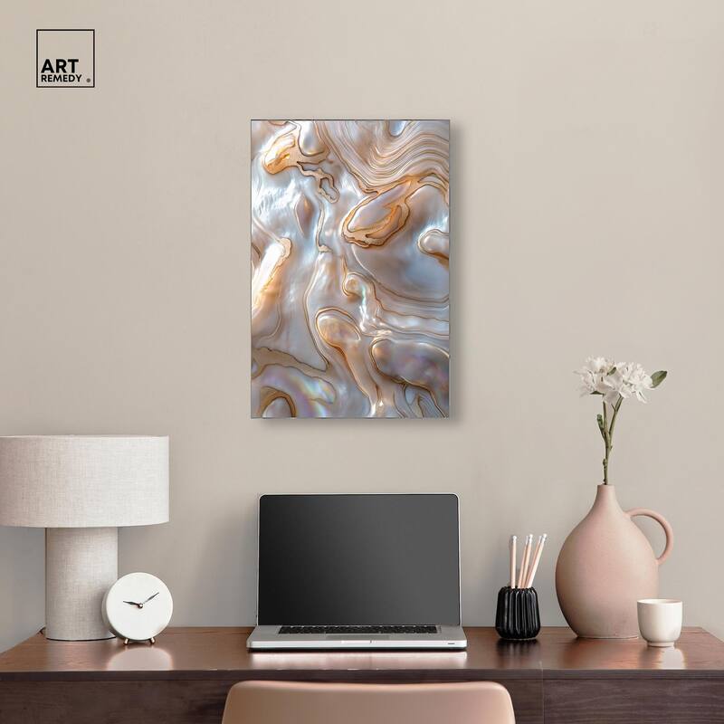 Fluid Preciousness I Canvas by Art Remedy, Gallery Wrapped