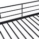 preview thumbnail 10 of 9, Black Twin over Twin Size Metal Bunk Bed with Lateral Storage Ladder and Wardrobe for Kids, Boys and Girls