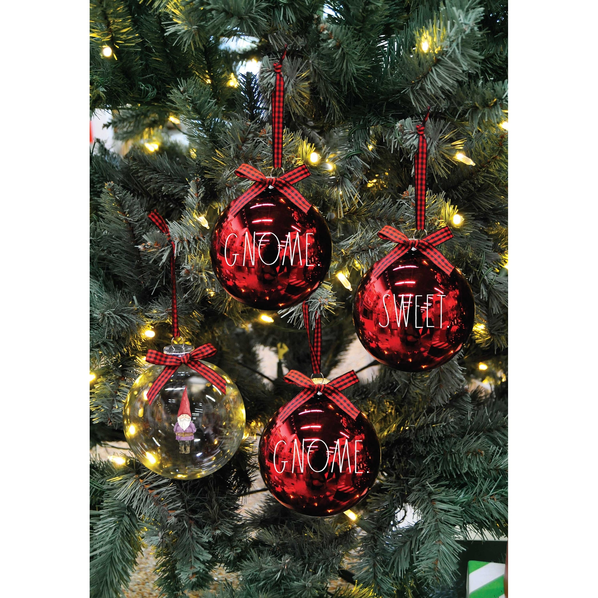 Rae Dunn Set of 4 CHRISTMAS Ornaments On Sale Bed Bath