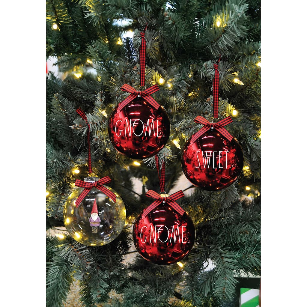 Rae Dunn Set of 4 CHRISTMAS Ornaments