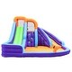 preview thumbnail 1 of 3, CocoNut Castles Double Slide Inflatable Water Park with Climbing Wall & Water Cannon - Multi