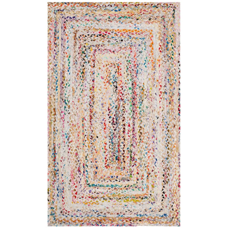 SAFAVIEH Georgine Handmade Nanny Braided Bohemian Cotton Rug