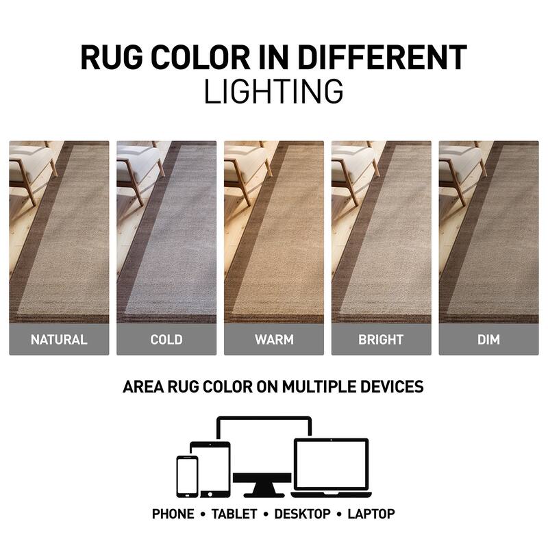 Modern Geometric Stripe Bordered Area Rug for Living Room, Bedroom, or Entryway - Low Pile Indoor Rug