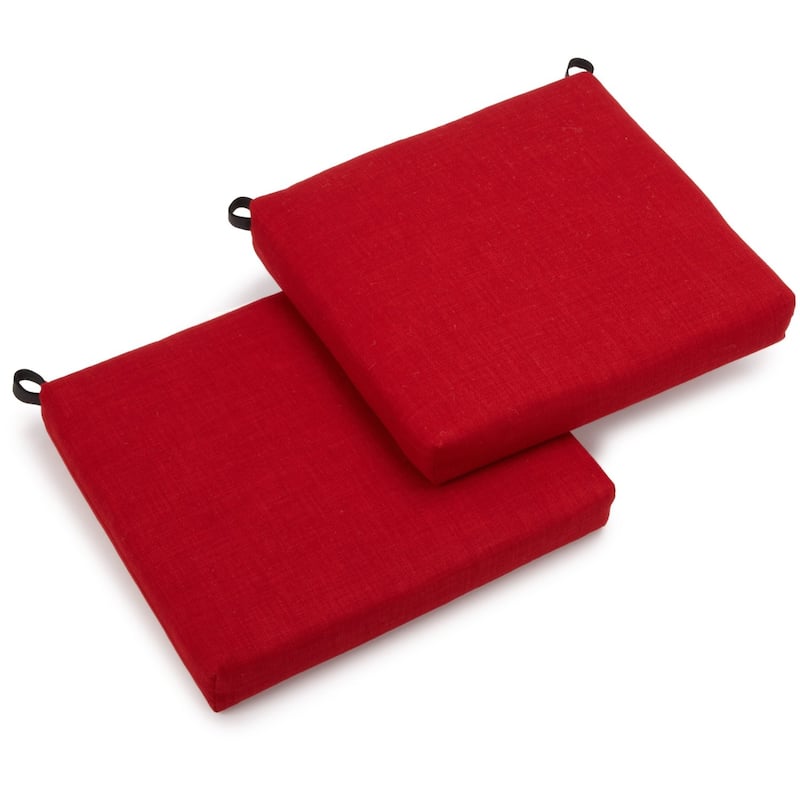 20-inch by 19-inch Outdoor Chair Cushions (Set of 2) - 20 x 19 - Paprika