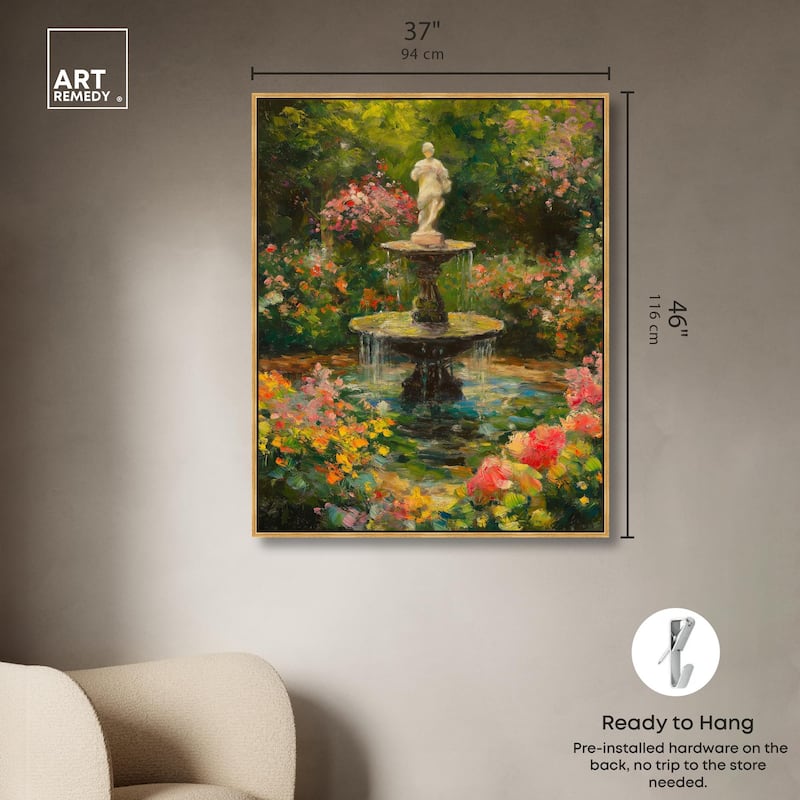 Poured Peace Canvas by Art Remedy