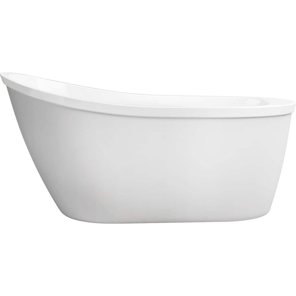 PROFLO Bingham 59" Free Standing Acrylic Soaking Tub with Reversible