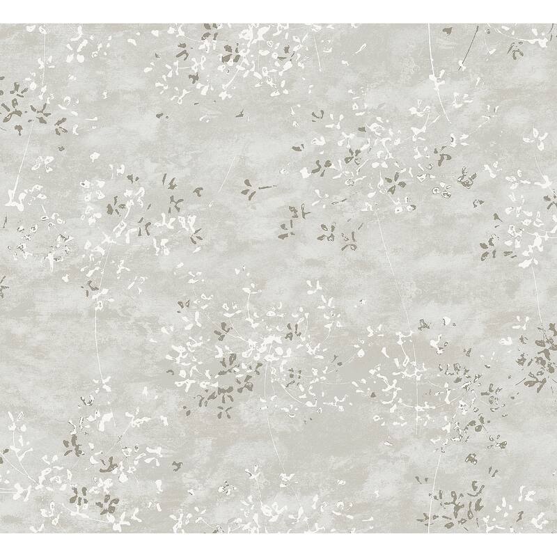 A-Street Prints Arian Silver Inkburst Wallpaper