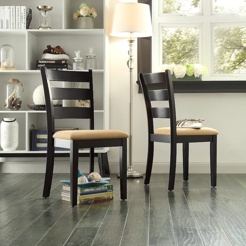 Wilmington Black Round Pedestal 5-piece Dining Set by iNSPIRE Q Classic